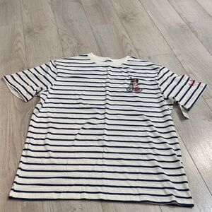 NWT: Disney Mickey in Paris Striped Tshirt